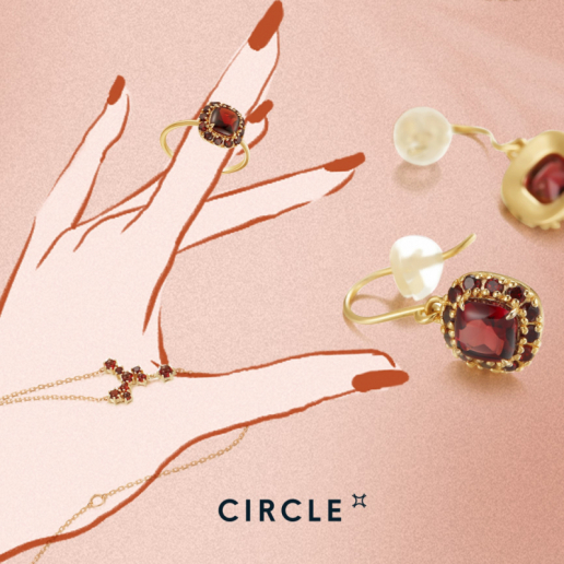 【3F CIRCLE】情熱的なレッドガーネットの魅力。初めてのギフトをテーマにしたコレクション“The First Gifts”