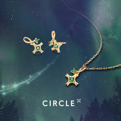 【3F CIRCLE】 クリアな透明感と美しい発色を持ったグリーンガーネット　Green Around the Circleコレクション