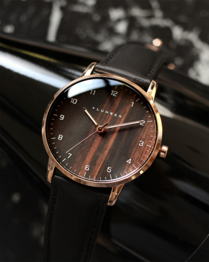 【Pick up!】文字盤に本木目を使用した曲面ガラスが美しい腕時計 WATCH 8800