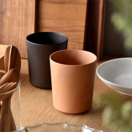 【季節のおすすめ】食卓に温もりを添える天然木チェリーのコップ 「Wooden Cup」